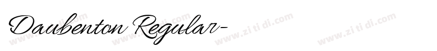 Daubenton Regular字体转换 Daubenton Regular字体转换